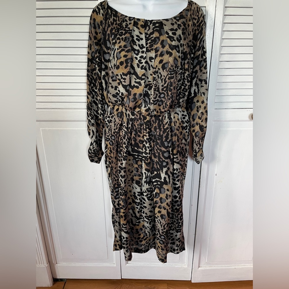 Anne Klein Dress Animal Print Size 10
